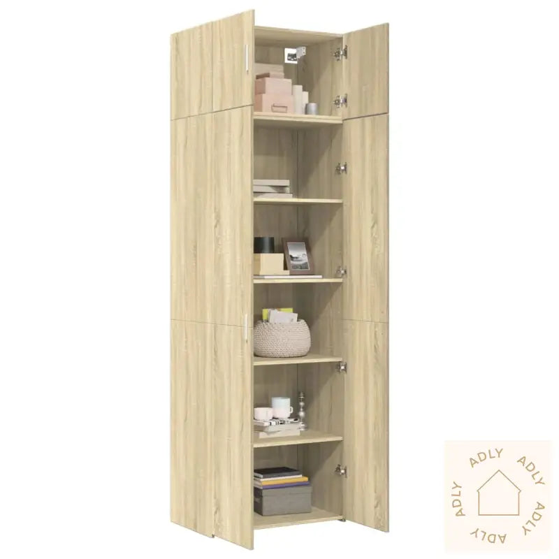 Oppbevaringsskap Sonoma Eik 70X42,5X225 Cm Konstruert Tre