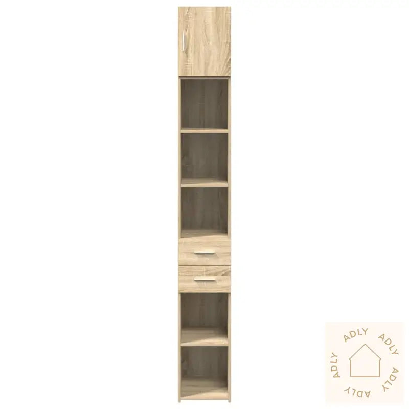Smalt Oppbevaringsskap Sonoma Eik 30X42,5X225 Cm Konstruert Tre
