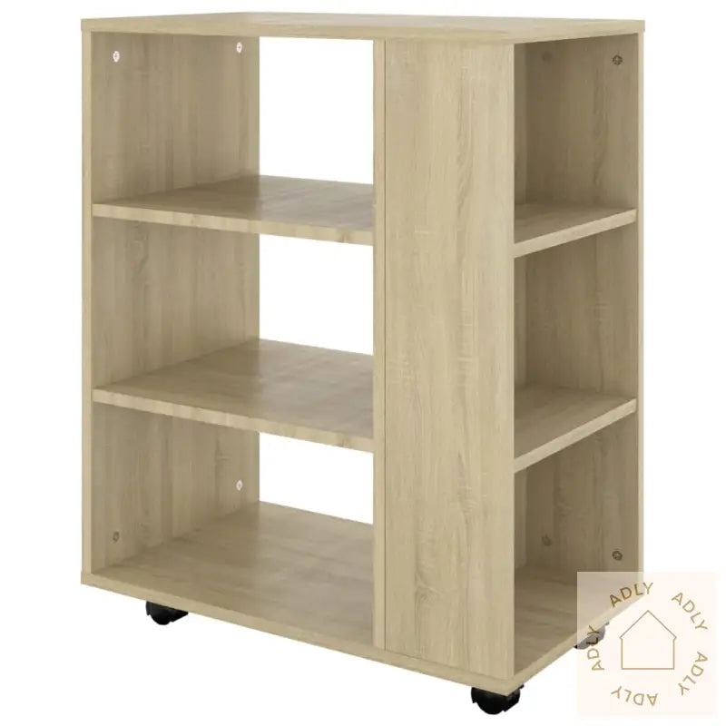 Rulleskap Sonoma Eik 60X35X75 Cm Konstruert Tre