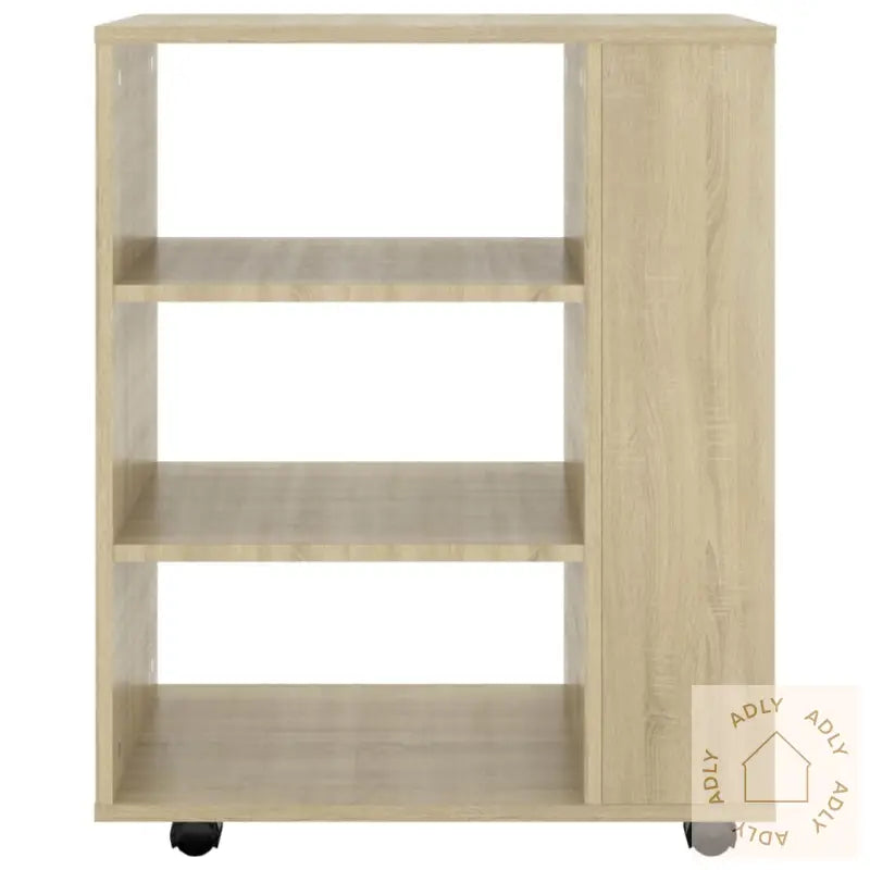 Rulleskap Sonoma Eik 60X35X75 Cm Konstruert Tre