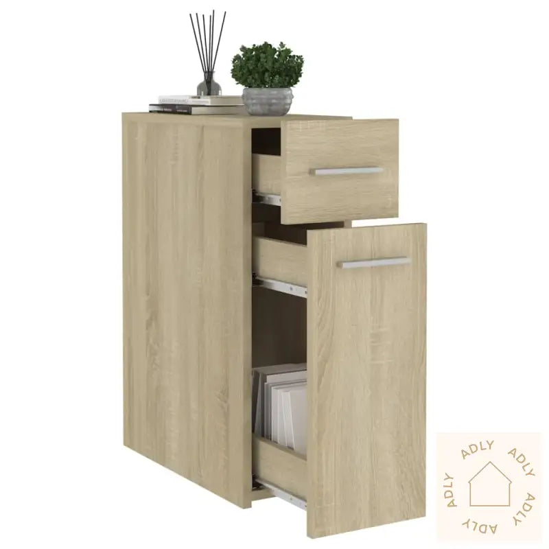 Apotekskap Sonoma Eik 20X45,5X60 Cm Konstruert Tre