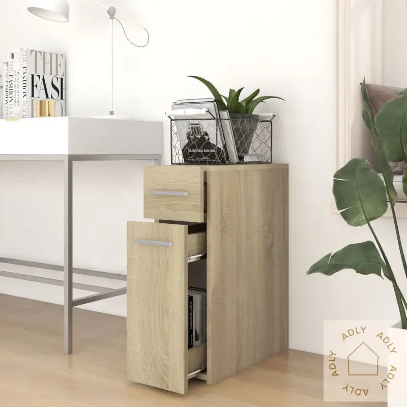 Apotekskap Sonoma Eik 20X45,5X60 Cm Konstruert Tre