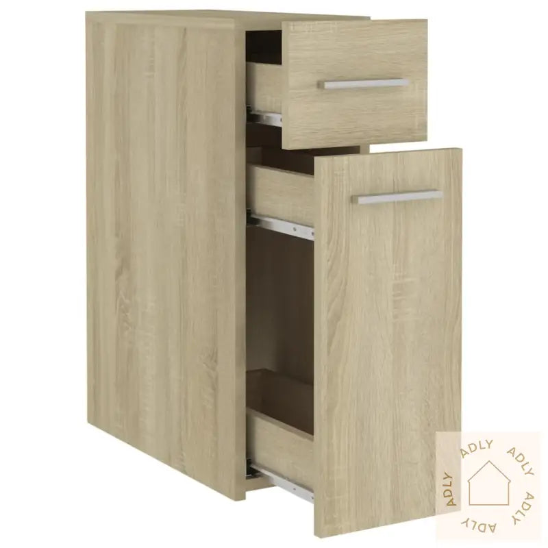 Apotekskap Sonoma Eik 20X45,5X60 Cm Konstruert Tre