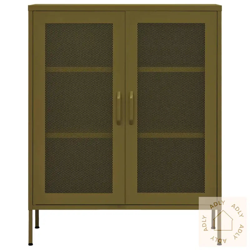 Oppbevaringsskap Olivengrønn 80X35X101,5 Cm Stål