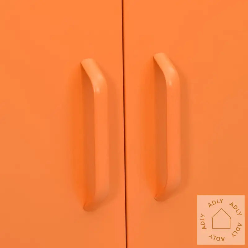 Oppbevaringsskap Oransje 80X35X101,5 Cm Stål