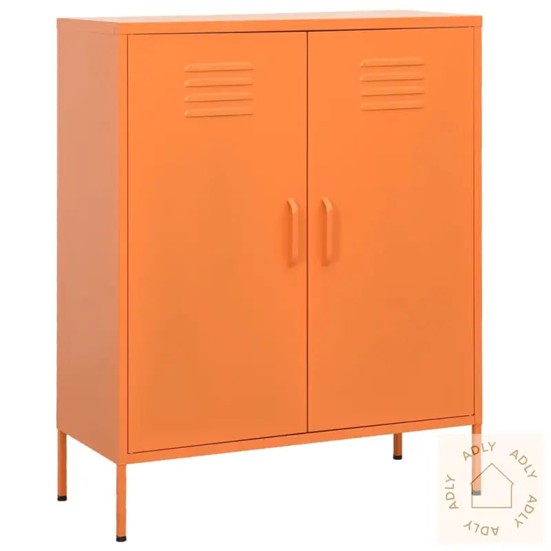 Oppbevaringsskap Oransje 80X35X101,5 Cm Stål