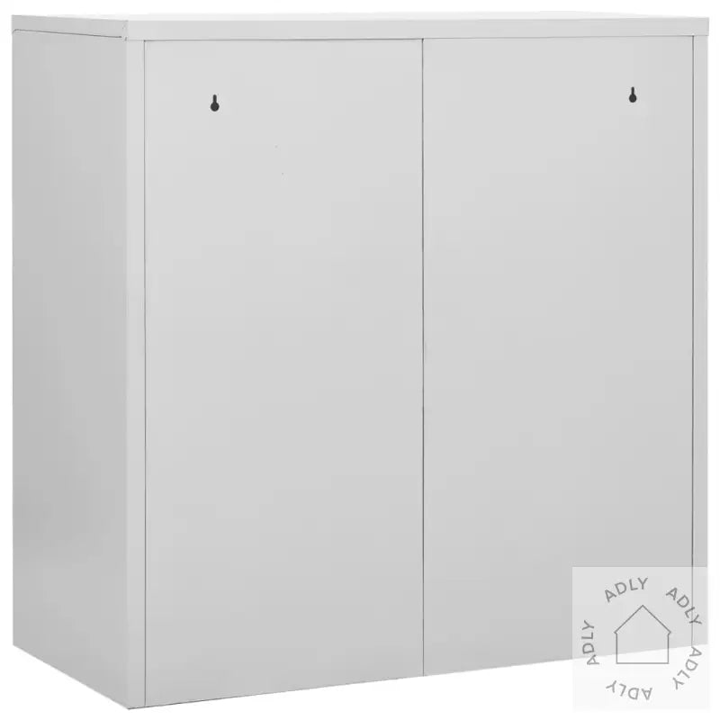 Oppbevaringsskap 2 Stk Lysegrå Og Rød 90X45X92,5 Cm Stål