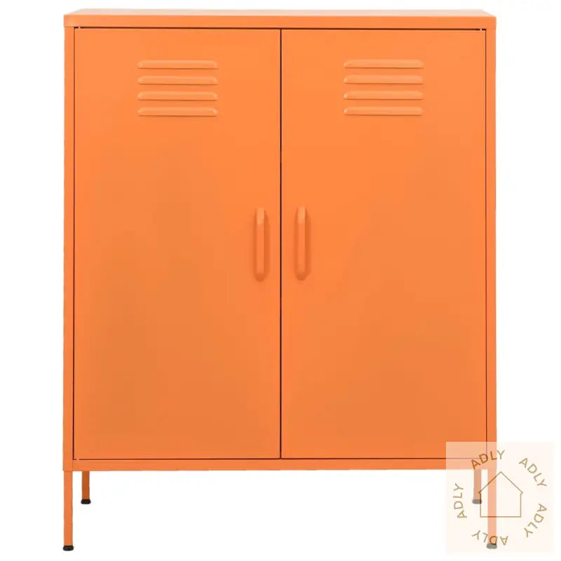 Oppbevaringsskap Oransje 80X35X101,5 Cm Stål