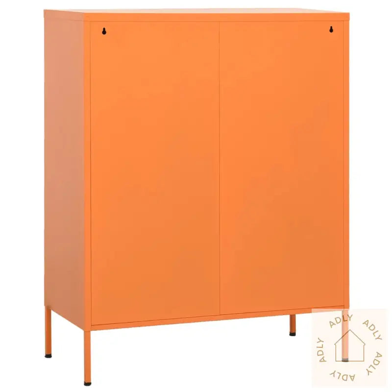 Oppbevaringsskap Oransje 80X35X101,5 Cm Stål