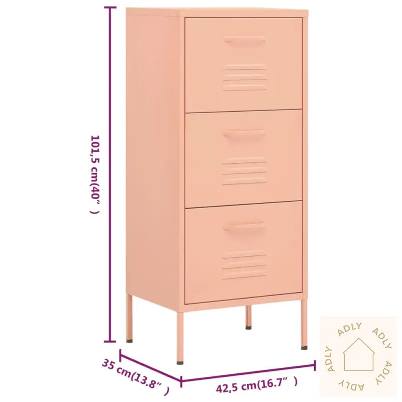 Oppbevaringsskap Rosa 42,5X35X101,5 Cm Stål