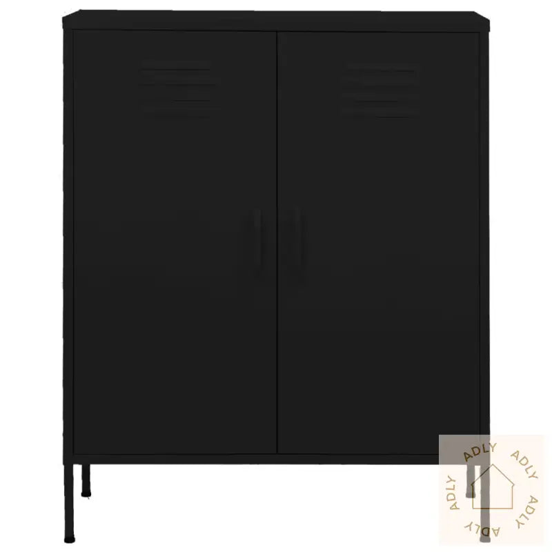 Oppbevaringsskap Svart 80X35X101,5 Cm Stål