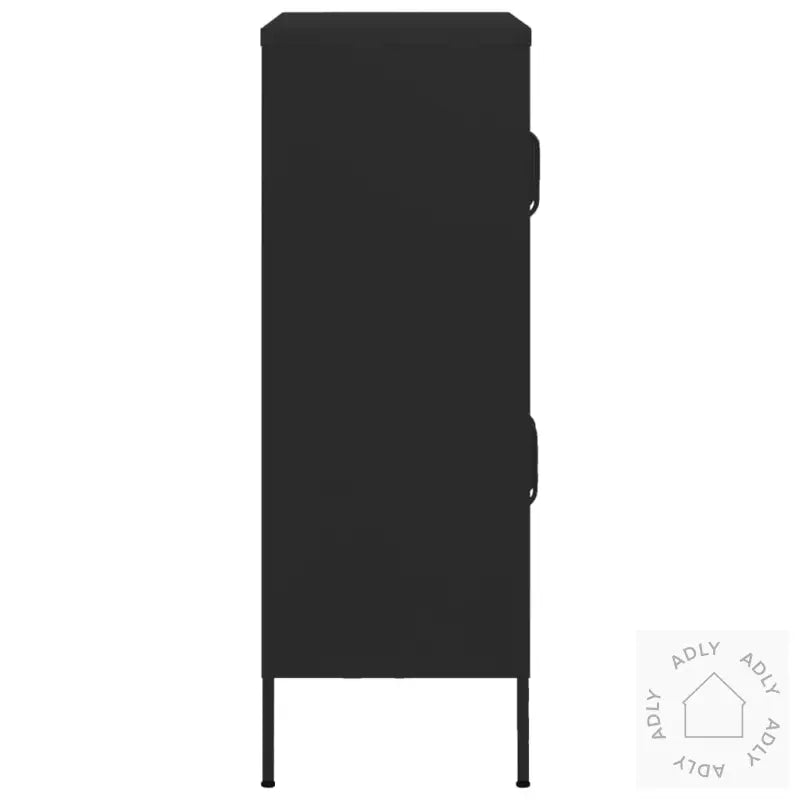 Oppbevaringsskap Svart 80X35X101,5 Cm Stål