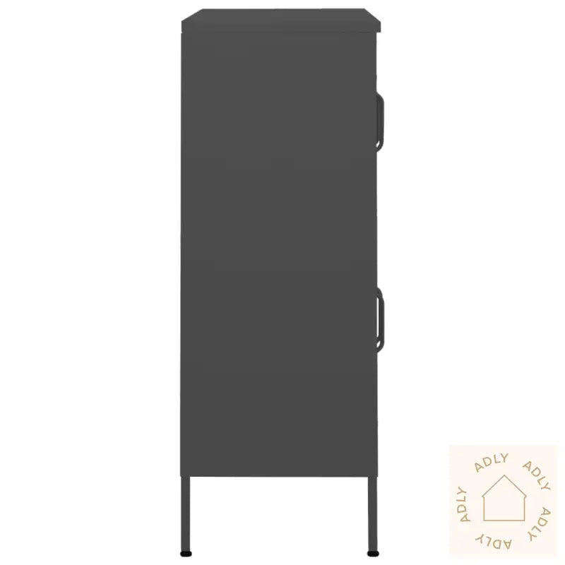 Oppbevaringsskap Antrasitt 80X35X101,5 Cm Stål