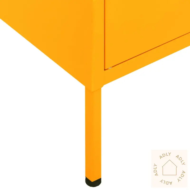 Oppbevaringsskap Sennepsgul 80X35X101,5 Cm Stål