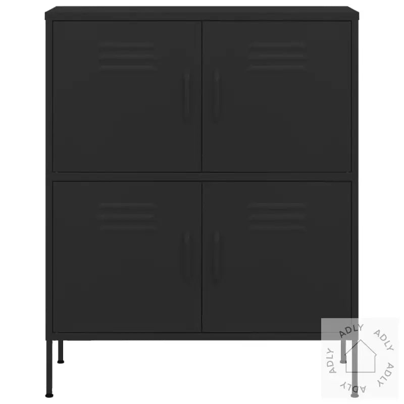 Oppbevaringsskap Svart 80X35X101,5 Cm Stål