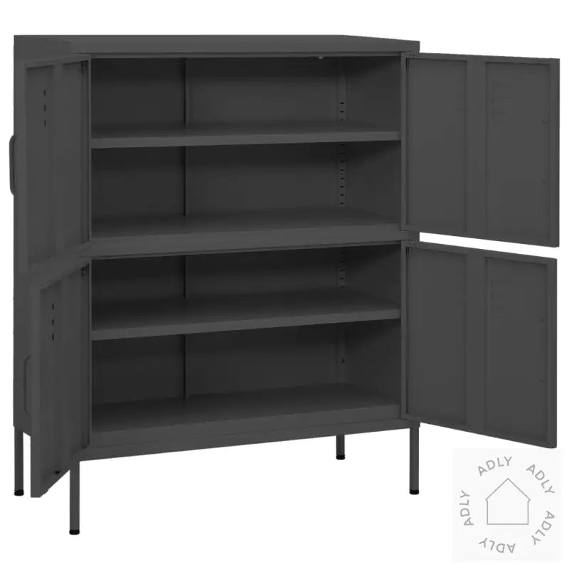 Oppbevaringsskap Antrasitt 80X35X101,5 Cm Stål