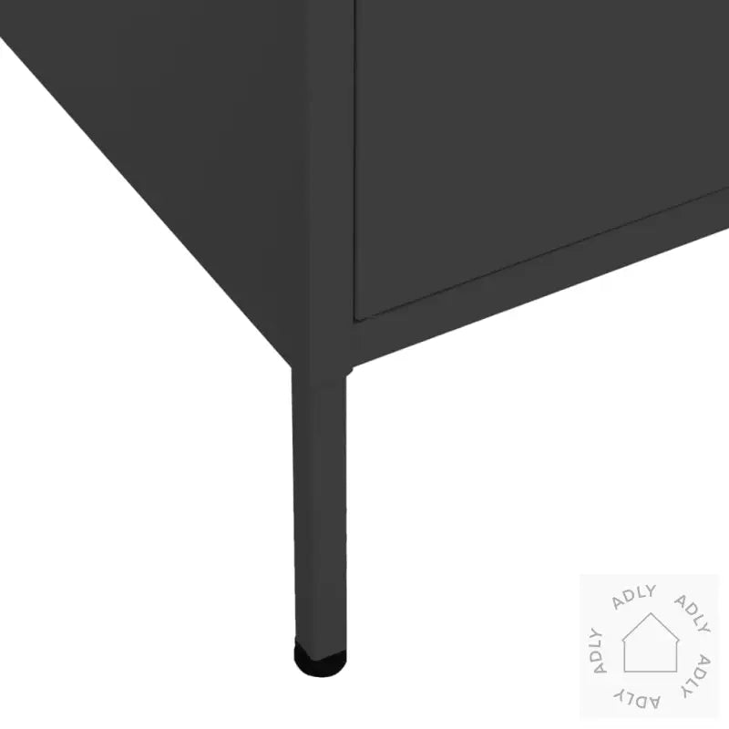 Oppbevaringsskap Svart 80X35X101,5 Cm Stål