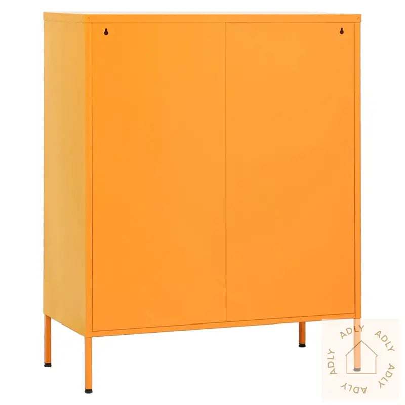 Oppbevaringsskap Sennepsgul 80X35X101,5 Cm Stål