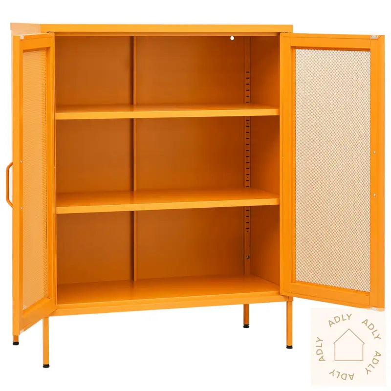 Oppbevaringsskap Sennepsgul 80X35X101,5 Cm Stål