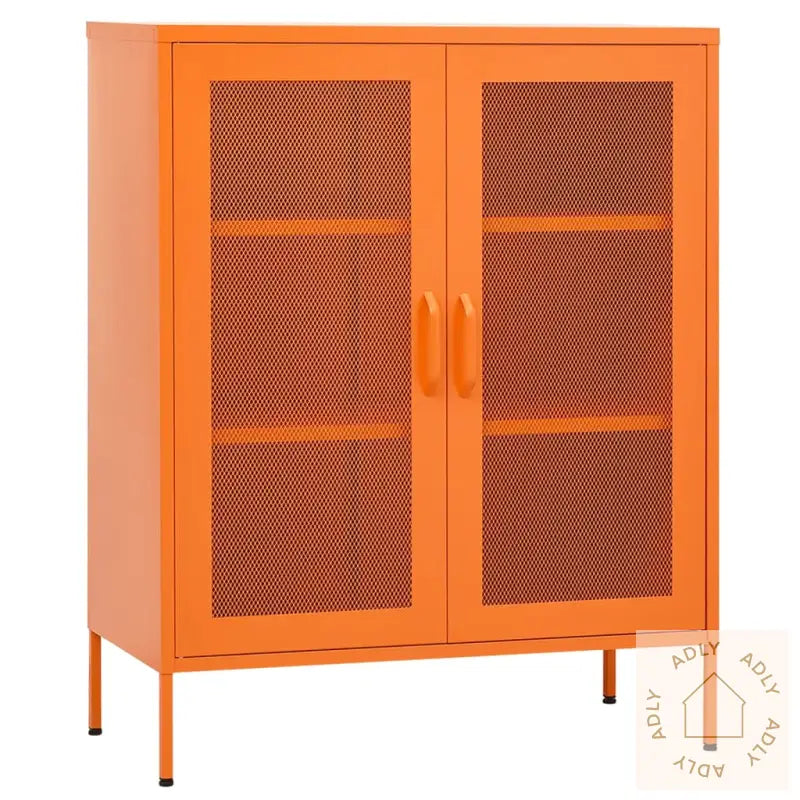 Oppbevaringsskap Oransje 80X35X101,5 Cm Stål