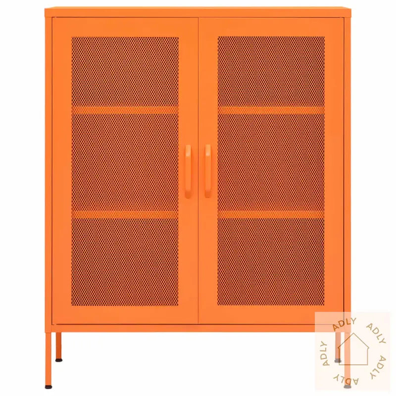 Oppbevaringsskap Oransje 80X35X101,5 Cm Stål