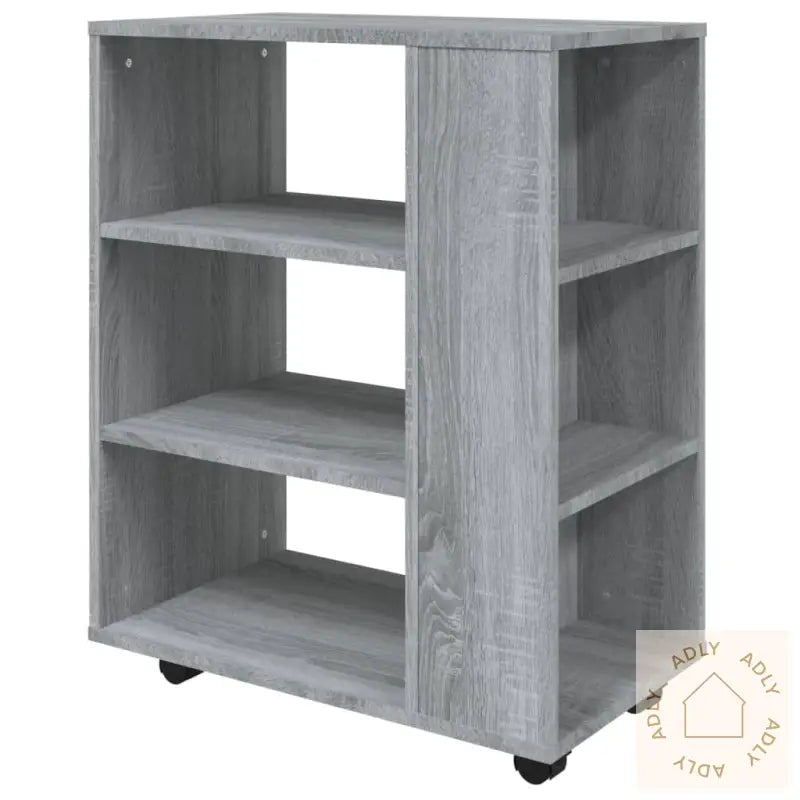 Rulleskap Grå Sonoma 60X35X75 Cm Konstruert Tre