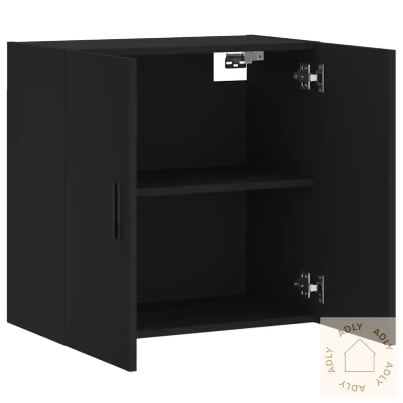 Veggskap Svart 60X31X60 Cm Konstruert Tre