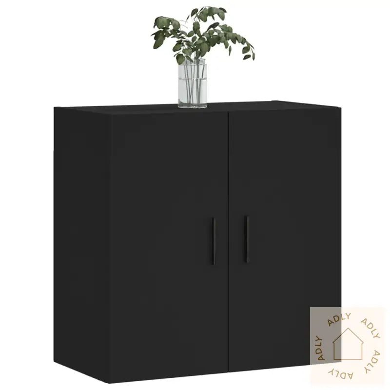 Veggskap Svart 60X31X60 Cm Konstruert Tre