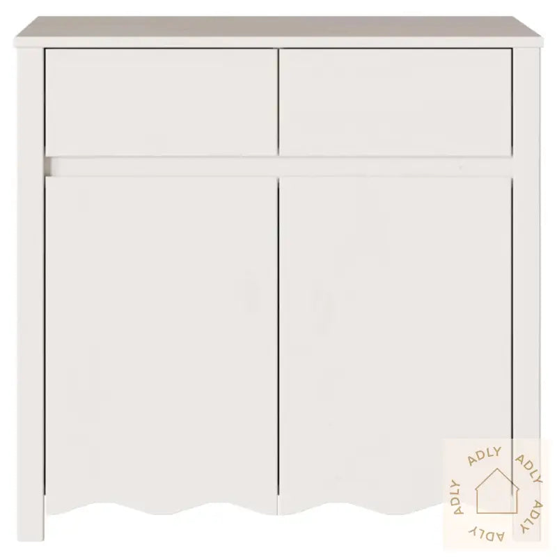 Sideboard &quot;Drammen&quot; Hvit 79X43X75,5 Cm Massivt Furu