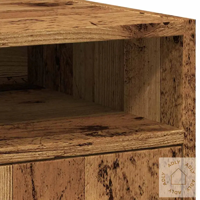 Skap Med Hjul Gammelt Tre 33X38X60 Cm Konstruert Tre