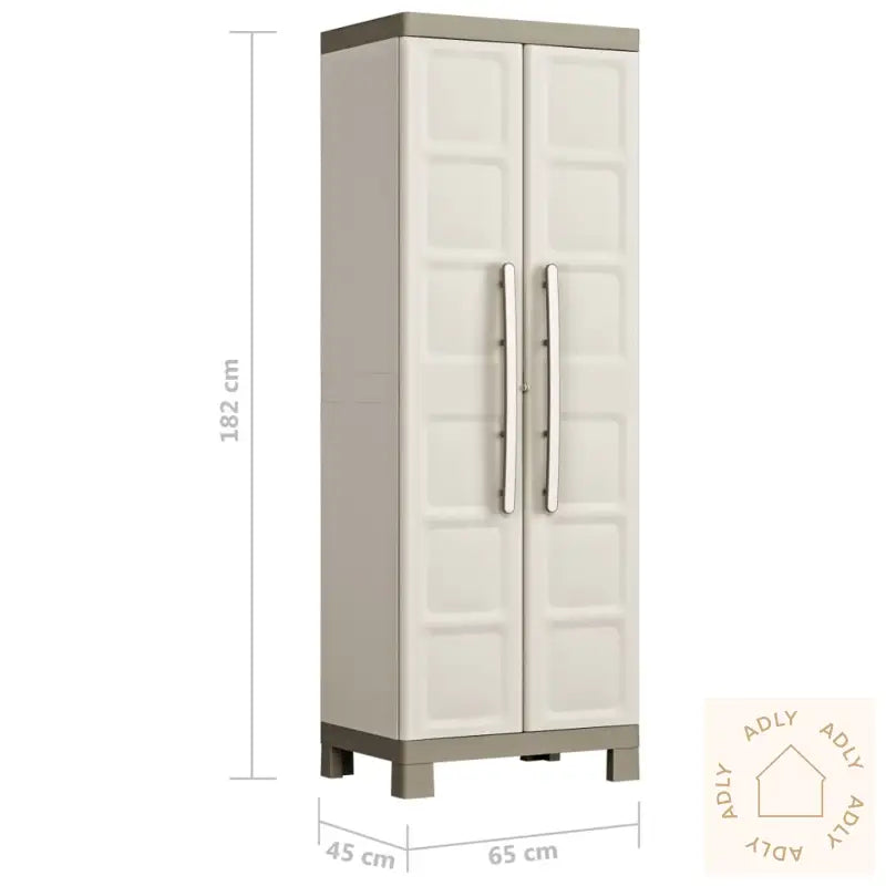 Keter Oppbevaringsskap Med Hyller Excellence Beige Og Gråbrun 182 Cm