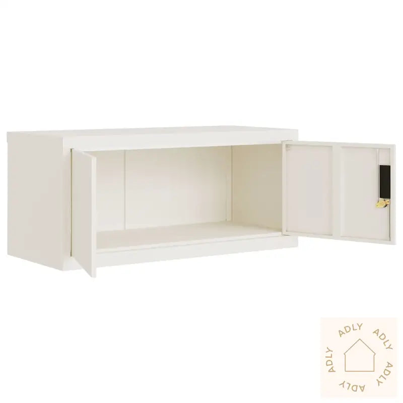 Arkivskap Hvit 90X40X220 Cm Stål