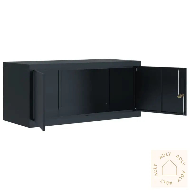 Arkivskap Antrasitt 90X40X240 Cm Stål