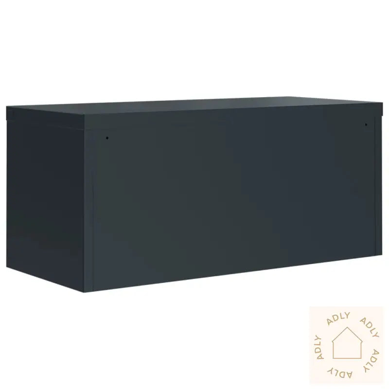 Arkivskap Antrasitt 90X40X240 Cm Stål