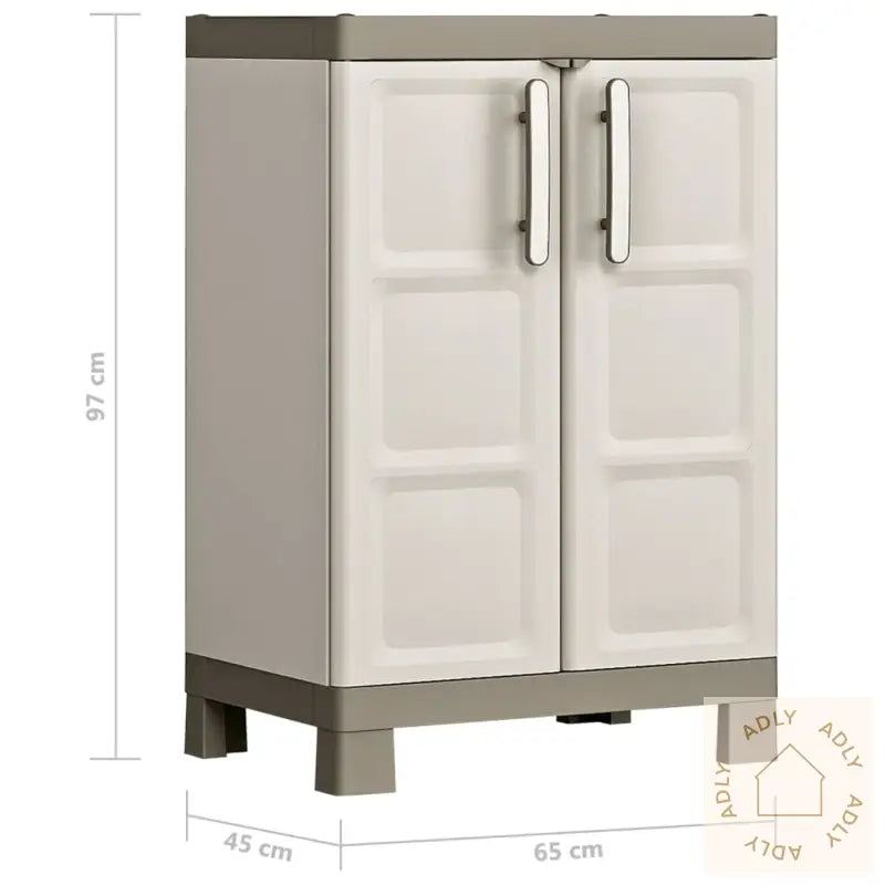 Keter Lavt Oppbevaringsskap Excellence Beige Og Gråbrun 97 Cm