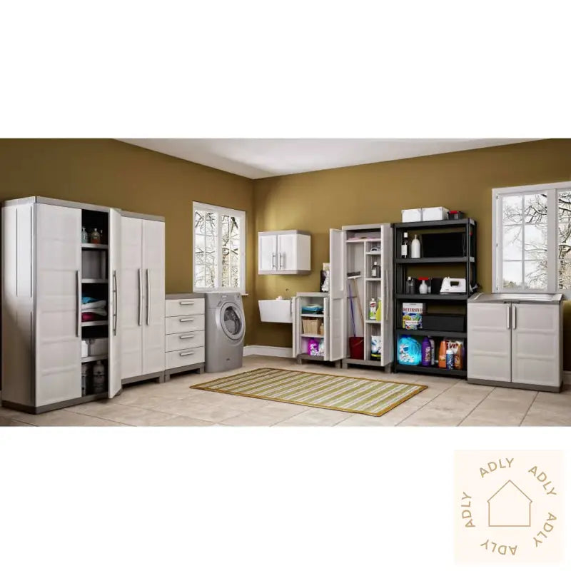Keter Lavt Oppbevaringsskap Excellence Beige Og Gråbrun 97 Cm