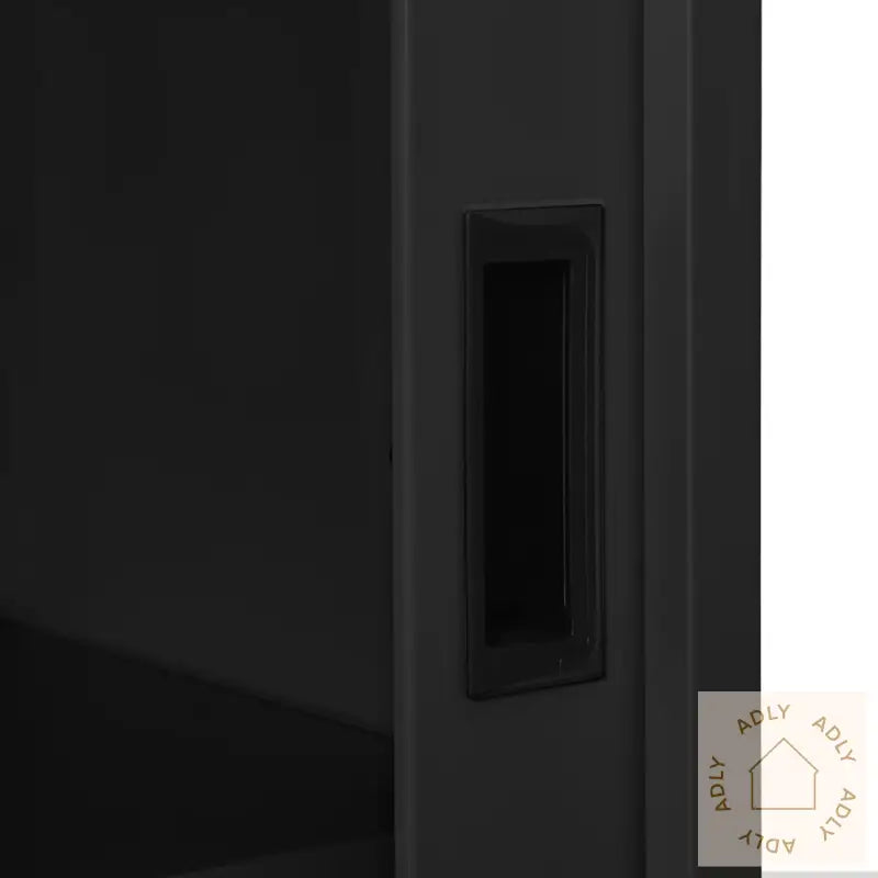 Skap Med Skyvedør Og Plantekasse Antrasitt Stål