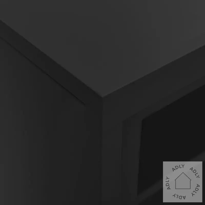 Skap Med Skyvedør Og Plantekasse Antrasitt Stål