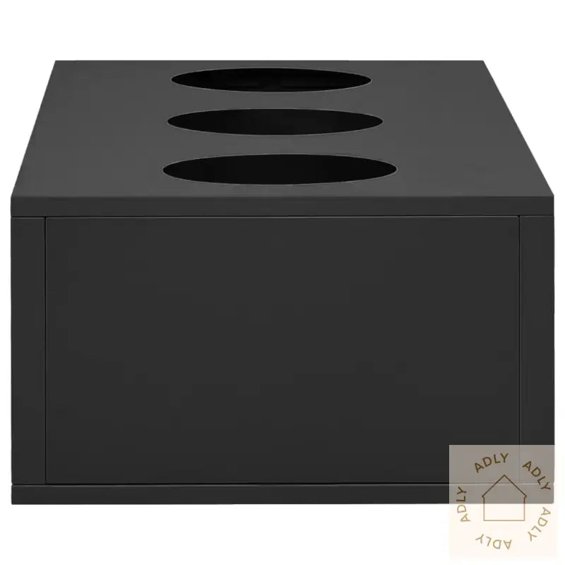 Skap Med Skyvedør Og Plantekasse Antrasitt Stål