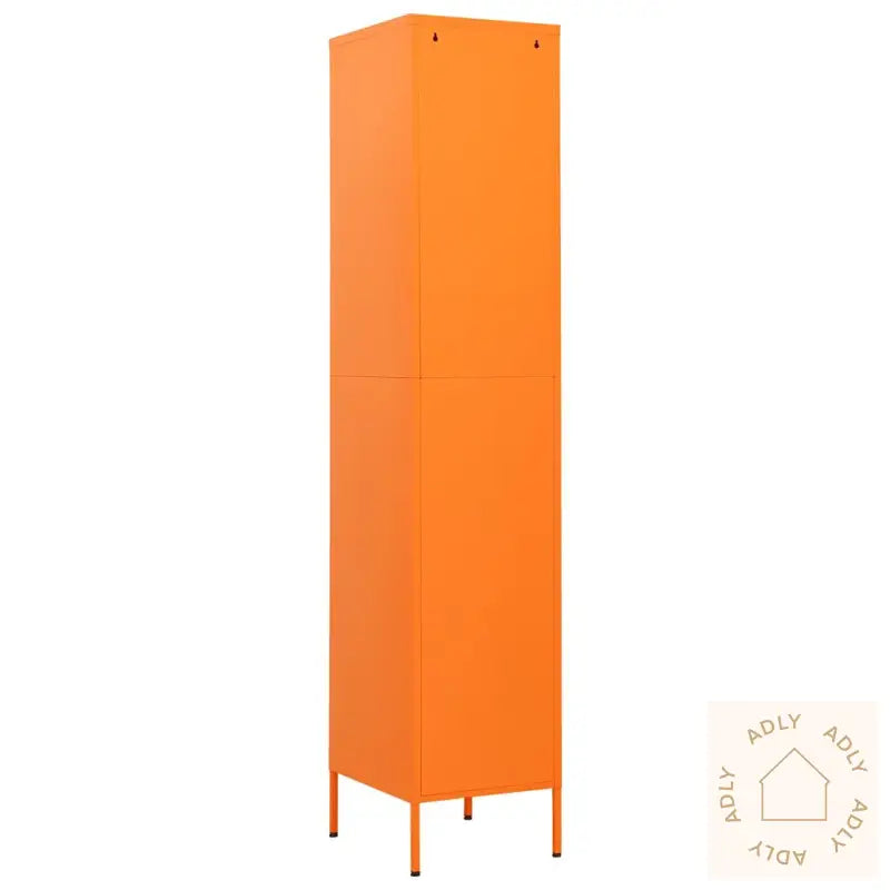 Oppbevaringsskap Oransje 35X46X180 Cm Stål