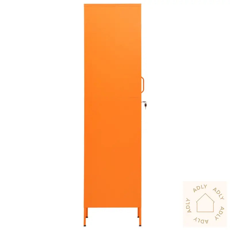 Oppbevaringsskap Oransje 35X46X180 Cm Stål