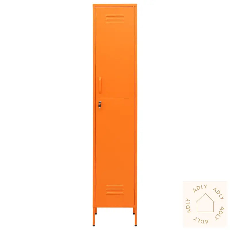 Oppbevaringsskap Oransje 35X46X180 Cm Stål