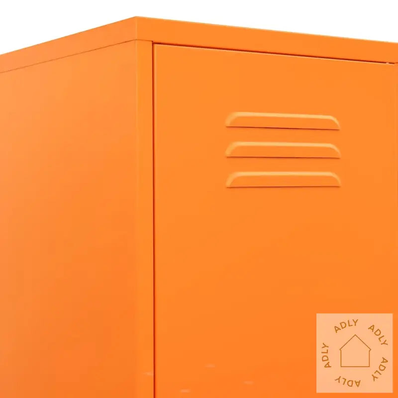 Oppbevaringsskap Oransje 35X46X180 Cm Stål