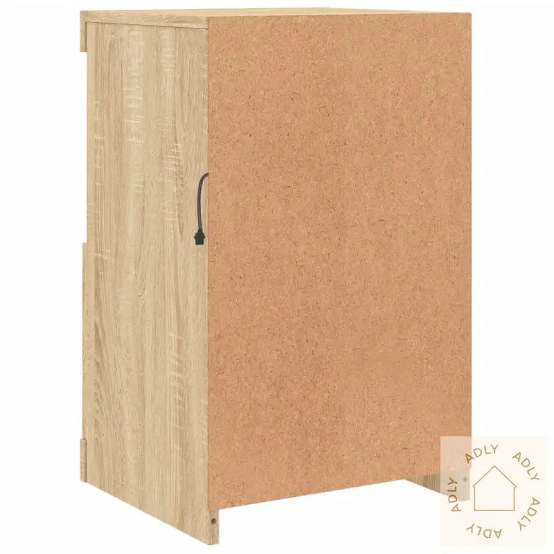 Sideskap Med Led-Lys Sonoma Eik Konstruert Tre