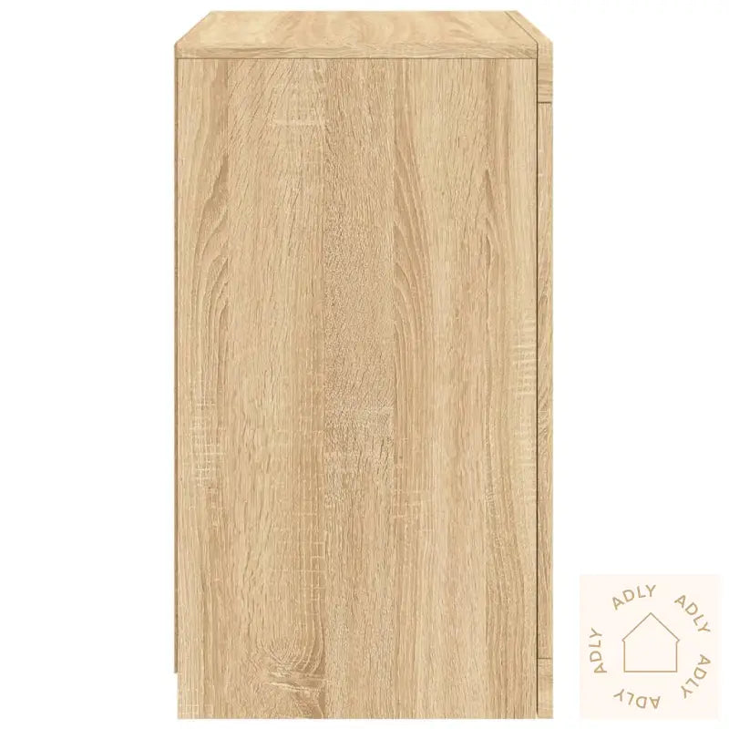 Sideskap Med Led-Lys Sonoma Eik Konstruert Tre