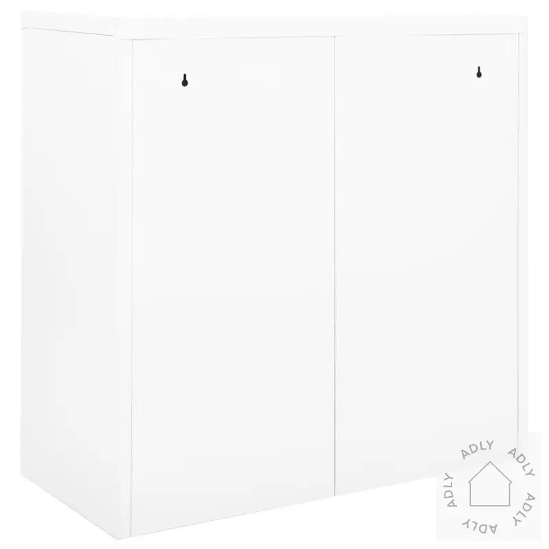 Skap Med Skyvedør 90X40X90 Cm Stål Hvit