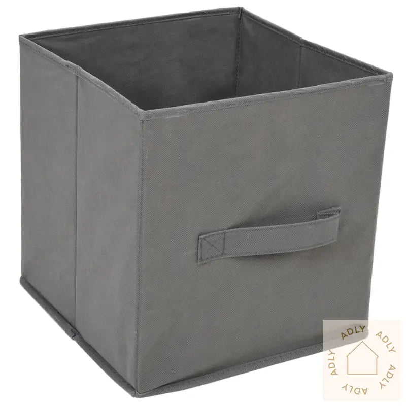 Oppbevaringsskap Med 3 Stoffskuffer Grå 34X34X101 Cm Stål