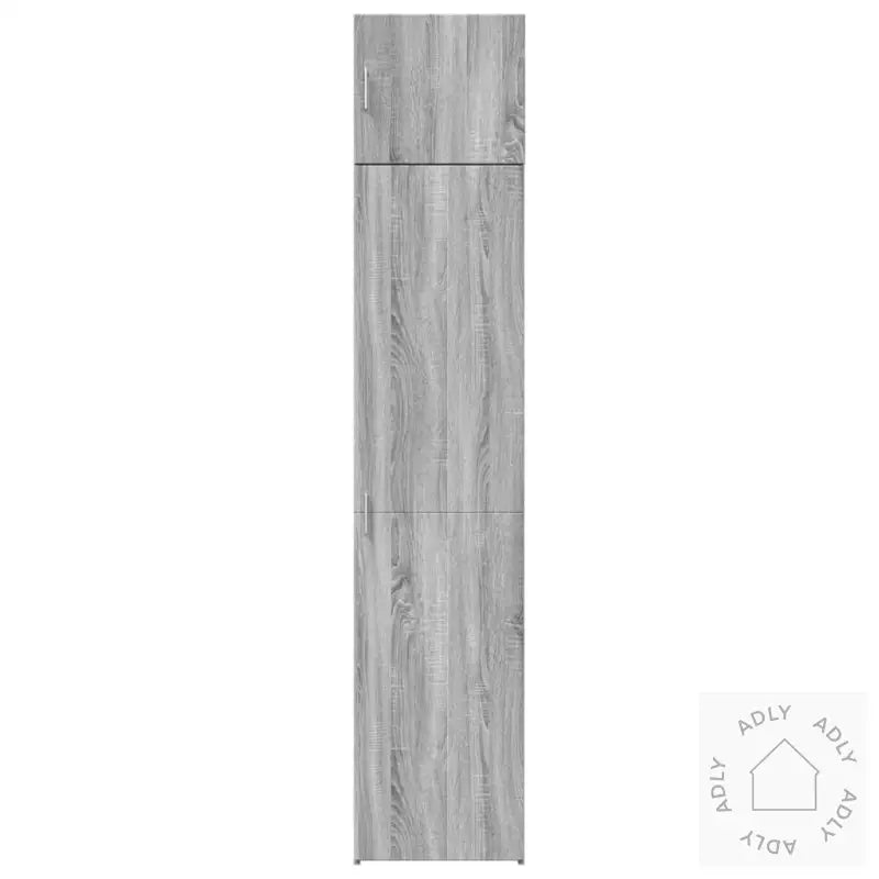 Smalt Oppbevaringsskap Grå Sonoma 45X42,5X225 Cm Konstruert Tre