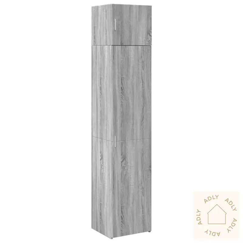 Smalt Oppbevaringsskap Grå Sonoma 45X42,5X225 Cm Konstruert Tre