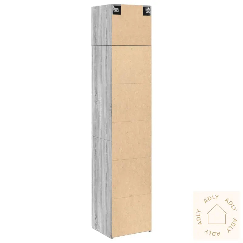 Smalt Oppbevaringsskap Grå Sonoma 45X42,5X225 Cm Konstruert Tre